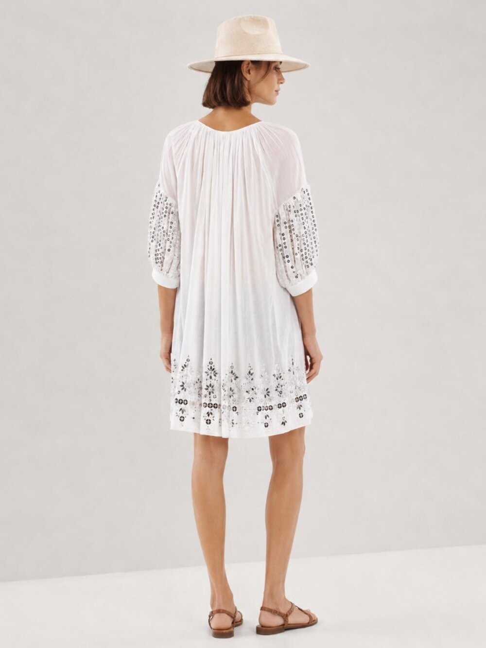 MICHAEL KORS COLLECTION Hand-Embroidered Caftan Dress - Picture 2 of 13